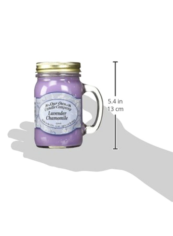 Lavender Chamomile Scented 13 Ounce Mason Jar Candle Company, 13 oz, CompanyLa Multicolour 13.5X10.5X7.8 inch