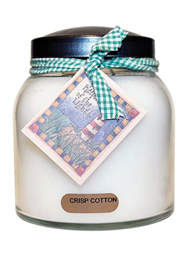 A Crisp Cotton 34 OZ Papa Jar Candle, 34Oz