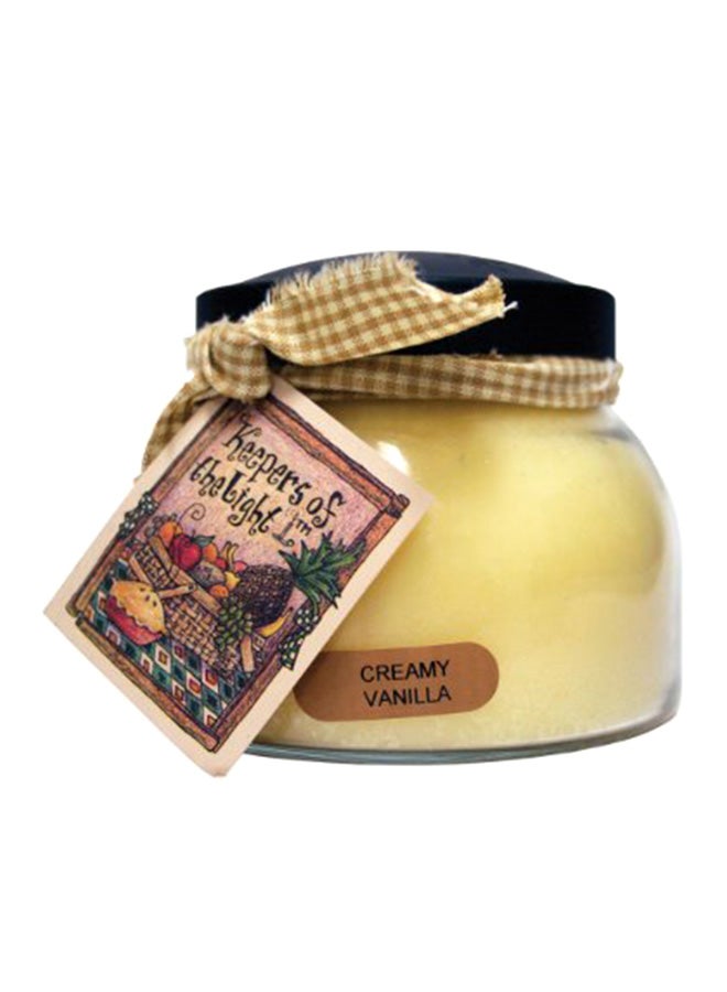 A Creamy Vanilla 22 OZ Mama Jar Candle, 22Oz