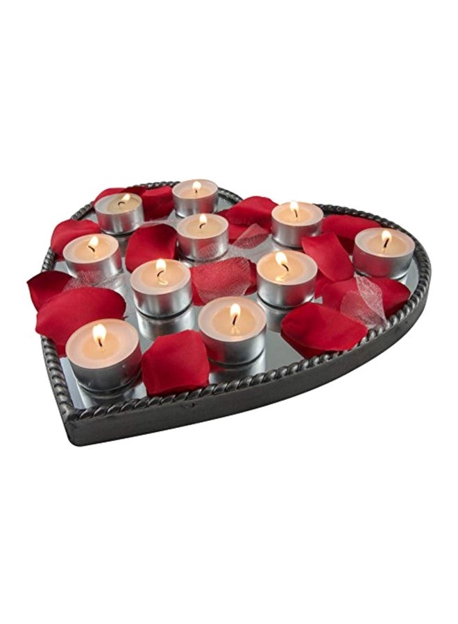 100-Piece Tea Light Candles Silver 7.9 x 3.1 x 8inch