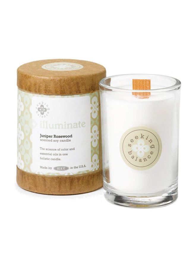 Awaken Basil And Lime Scented Candle White