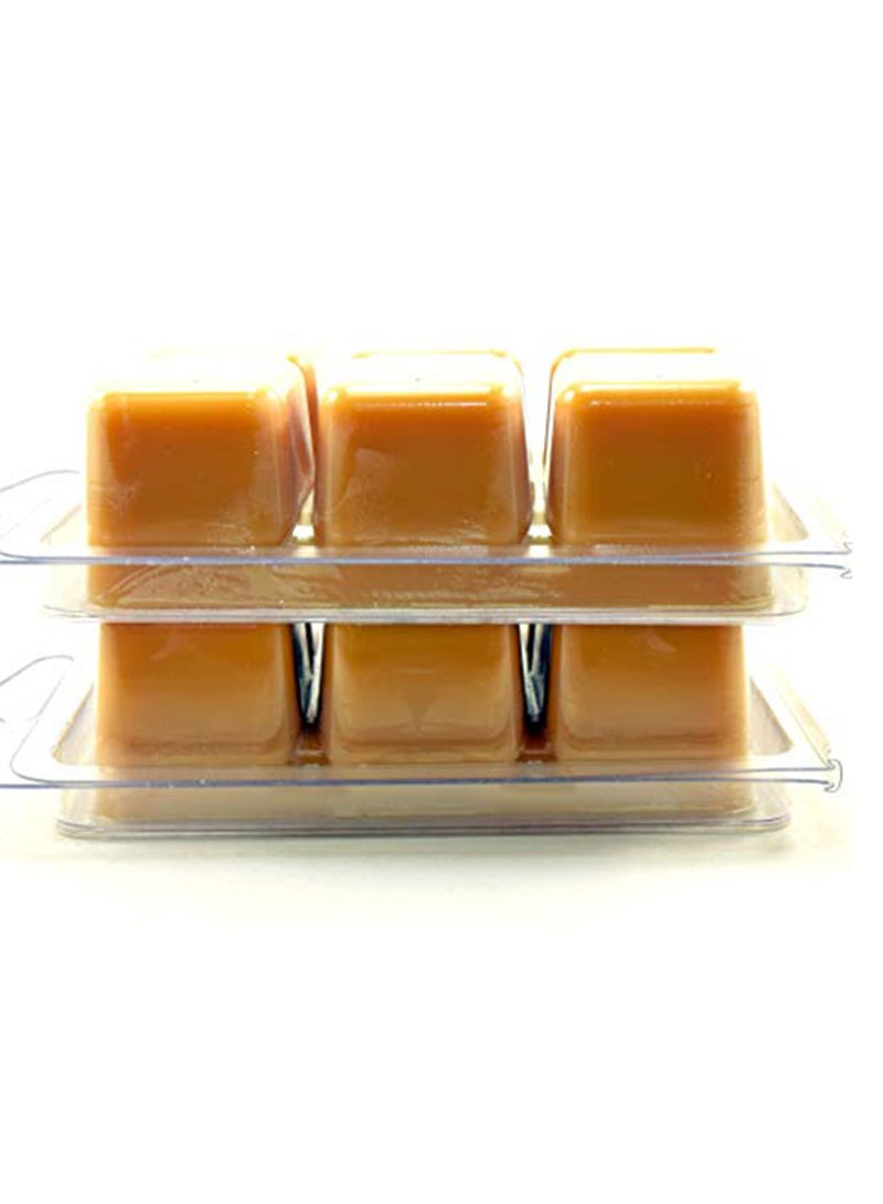 Pack Of 2 Super Scented Soy Wax - Mulled Apple Cider Light Brown 1x3x2inch