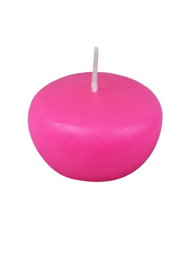 Zest Candle 24-Piece Floating Candles, 2.25-Inch, Hot Pink