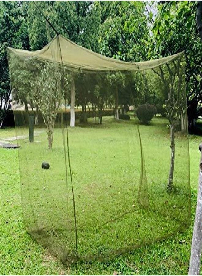 Mosquito Netting Portable Military Green Tactical Net for Camping for a Twin Bed