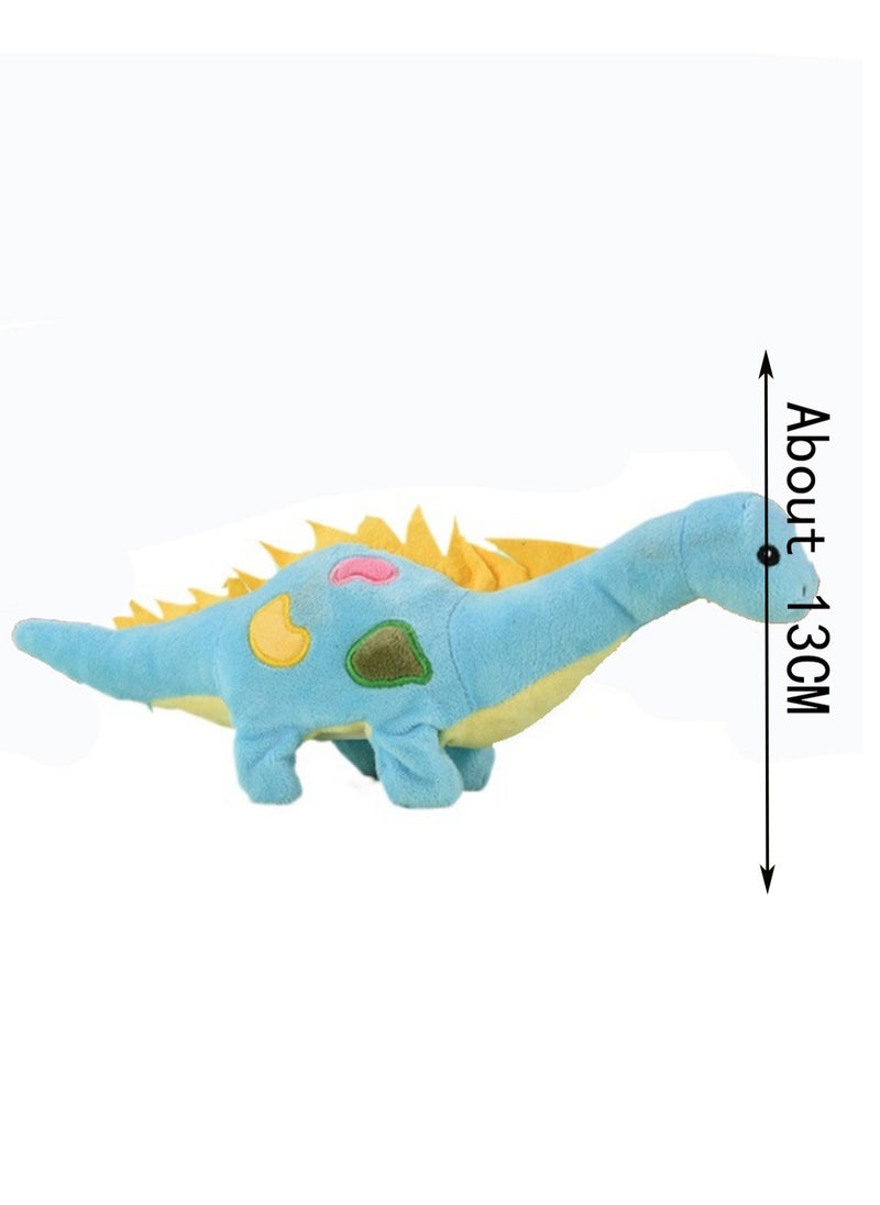 Plush Electric Dinosaur That Can Bark And Walk Toy Electronic Pet Suitable For Children Of All Ages - (Blue Brachiosaurus)