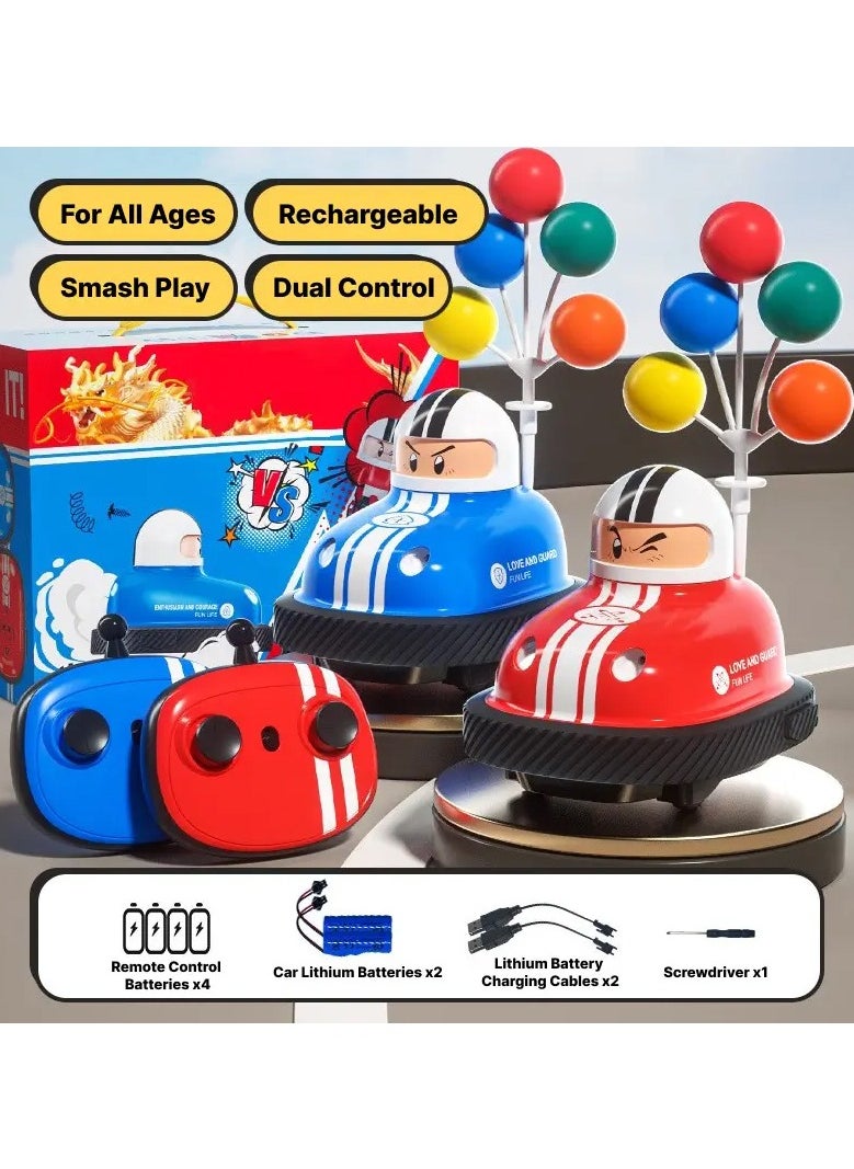 Double Battle Remote Control Bumper Toy Car - 2 Player Battle Bumper Cars