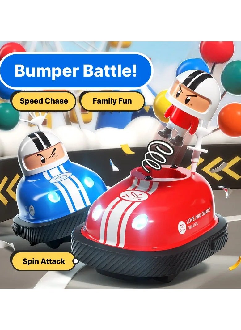 Double Battle Remote Control Bumper Toy Car - 2 Player Battle Bumper Cars