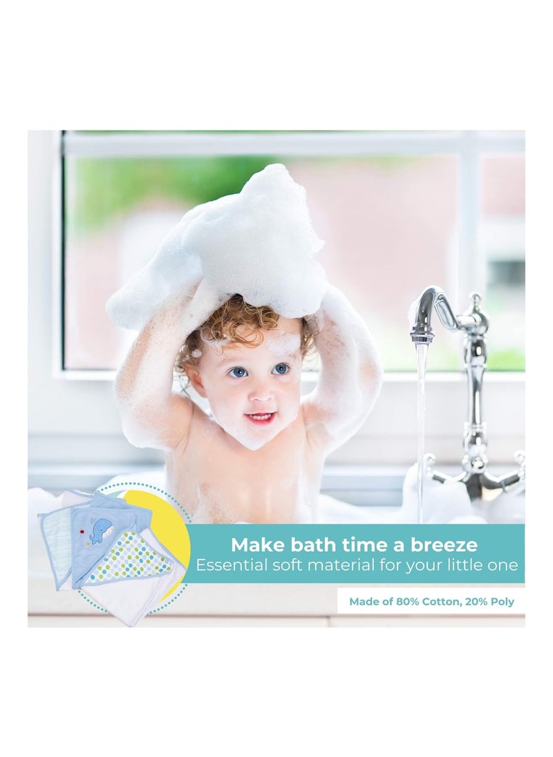 Pack Of 2 Hooded Towel Set For Newborn Boys And Girls
