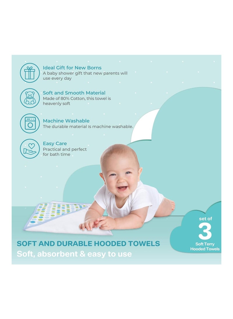 Pack Of 2 Hooded Towel Set For Newborn Boys And Girls