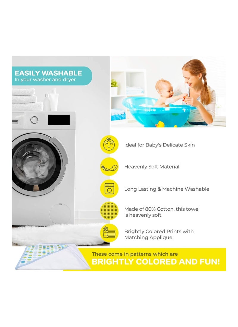 Pack Of 2 Hooded Towel Set For Newborn Boys And Girls