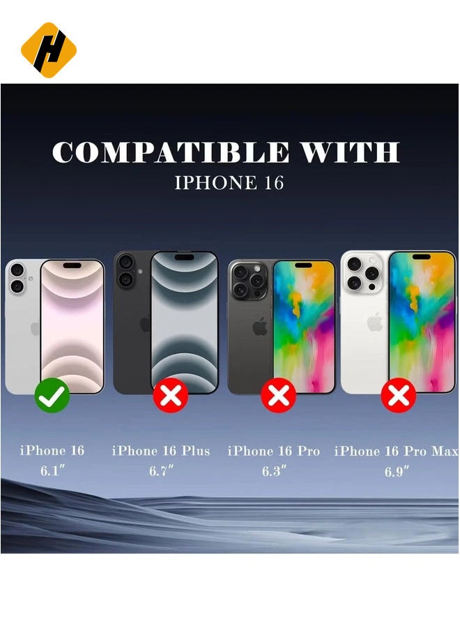 2-Pack Tempered Glass Privacy Screen Protector for iPhone 16 [Anti-Spy] [Anti-Scratch] [9H Hardness] - 6.1-Inch