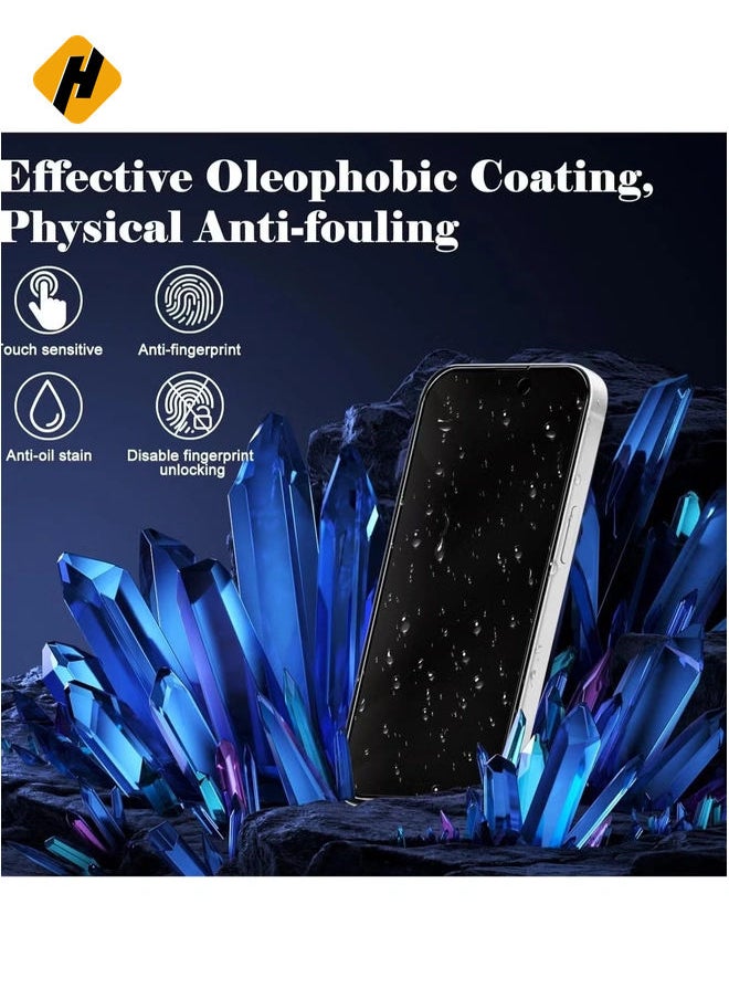 2-Pack Tempered Glass Privacy Screen Protector for iPhone 16 [Anti-Spy] [Anti-Scratch] [9H Hardness] - 6.1-Inch