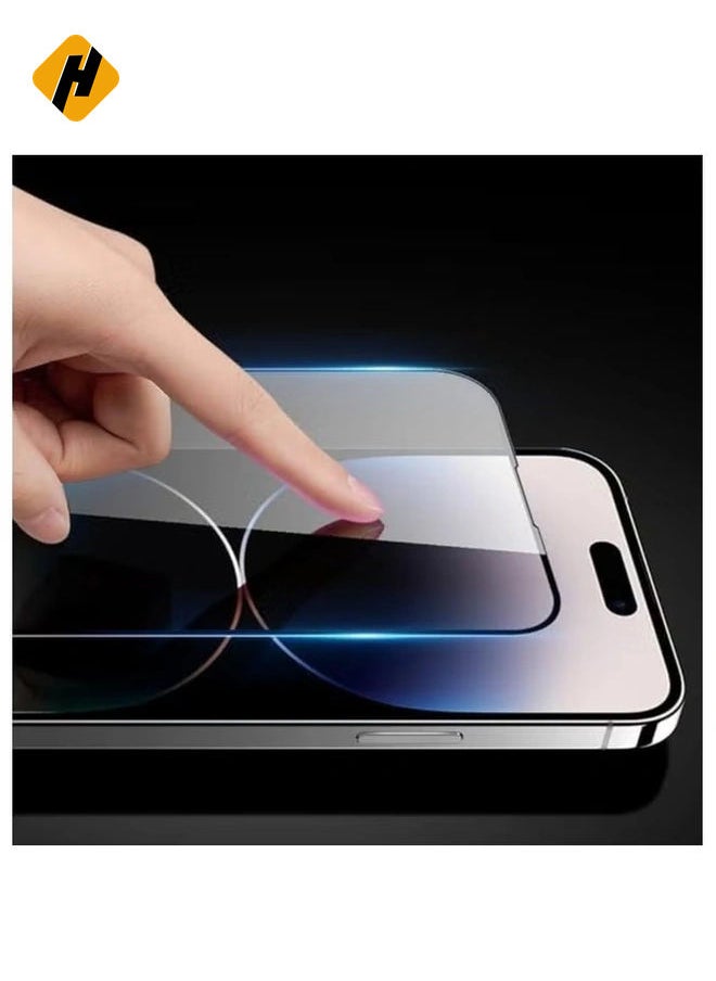 Glass for iPhone 15 Pro Max Screen Protector Tempered Glass Full Glue Edge-to-Edge Screen Protector for iPhone 15 Pro Max (2023) (IPHONE 15 PRO MAX)