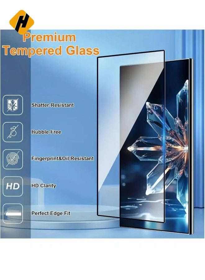 3+3 Pack 9H Tempered Glass Screen & Camera Lens Protectors for Samsung Galaxy S24 Ultra