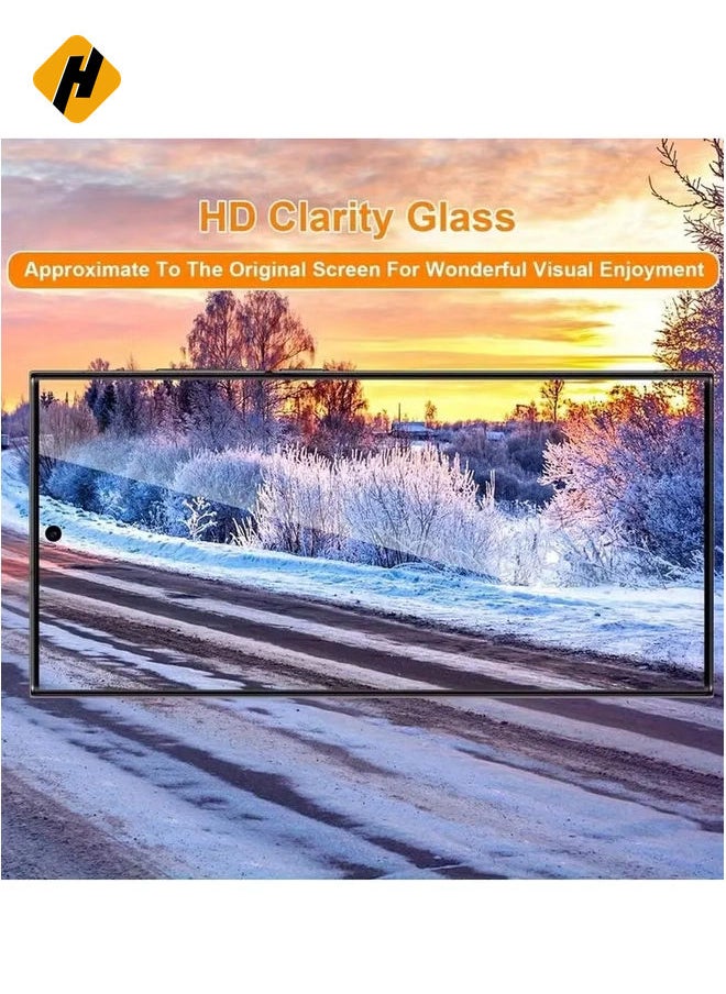 3+3 Pack 9H Tempered Glass Screen & Camera Lens Protectors for Samsung Galaxy S24 Ultra