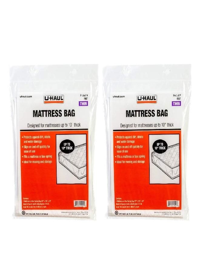 U-Haul Twin Mattress Bags for Moving, Storage, and Renovation Protection - 87