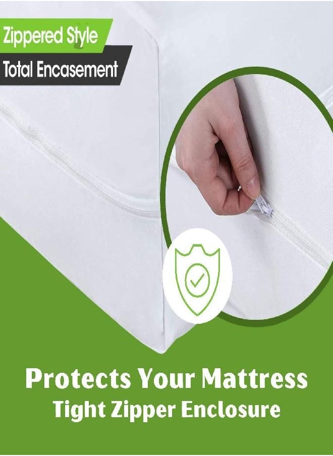 Guardmax California King Mattress Protector Cover Zippered | 100% Waterproof Zippered Encasement | Soft, Healthy and Breathable | California King Size (72x84)