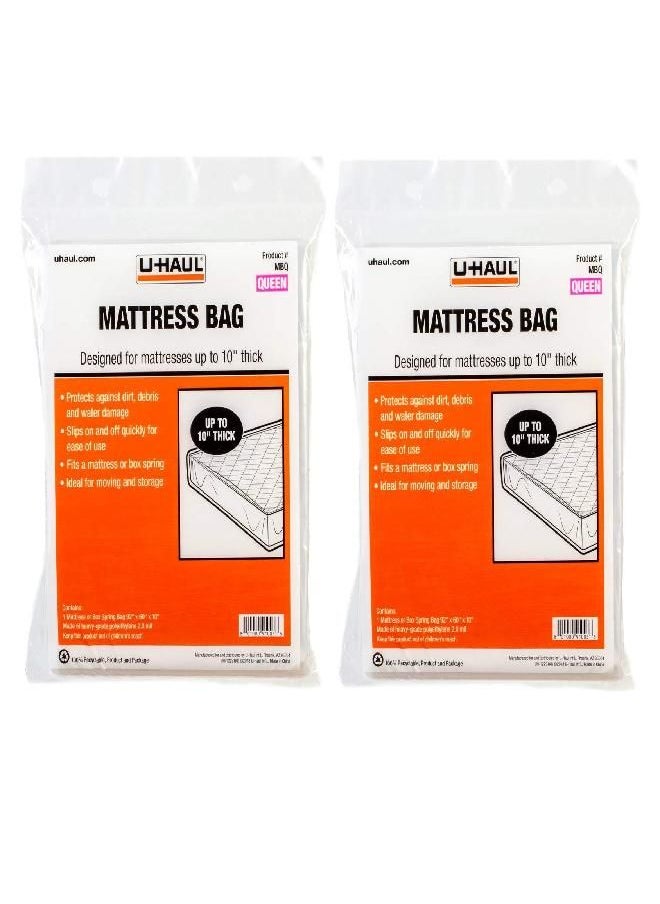 U-Haul Queen Mattress Bags for Moving, Storage, and Renovation Protection - 92