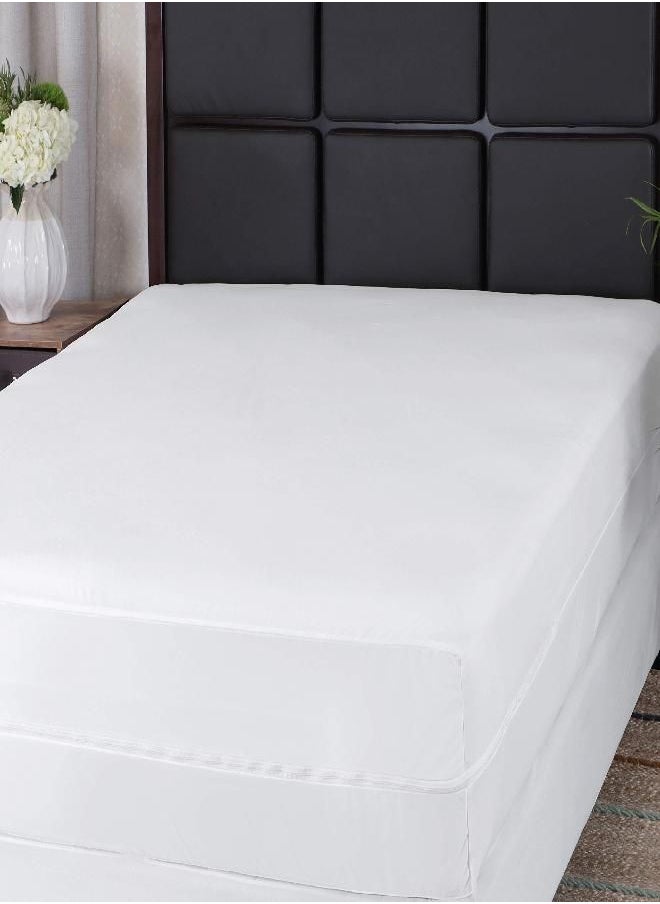 Guardmax Zippered Deep Pocket Mattress Protector - 100% Waterproof Mattress Encasement, Ultra Soft & Breathable Mattress Cover - Protects Mattresses from Dirt Dust & Dander (Full XL 54