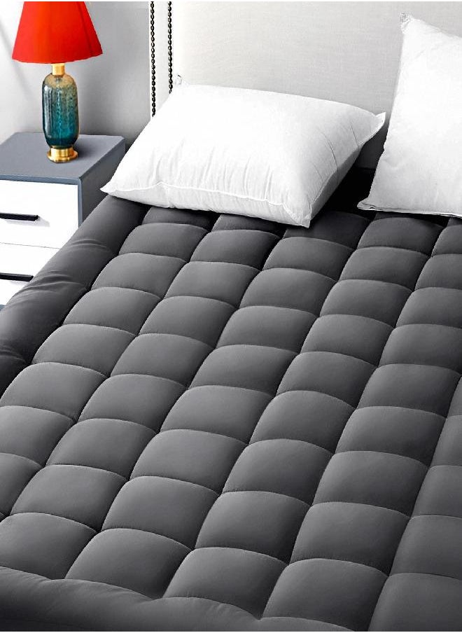 EASELAND Full Size Mattress Pad Pillow Top Mattress Cover Quilted Fitted Mattress Protector Cotton Top 8-21