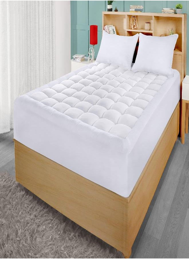 Utopia Bedding Quilted Fitted Premium Mattress Pad Twin XL Size - Pillow Top Mattress Topper - Elastic Fitted Fluffy Mattress Protector - Mattress Cover up to 16 Inches Deep -Machine Washable