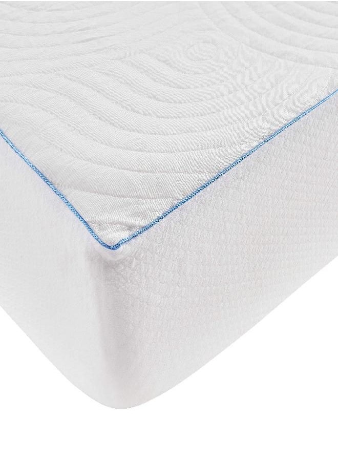 LUCID Premium Hypoallergenic 100% Waterproof Mattress Protector - Universal Fit, Smooth Top,White Full