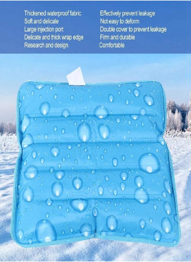 Cool Pillow, Reusable Gel Ice Packs with Ice Crystal Powder, Summer Cooling Cushion Mat Removable Car Cushion Seat Pad Water Ice Pad Cooling Artifact Suitable for Bedrooms (36*36CM-Two #)