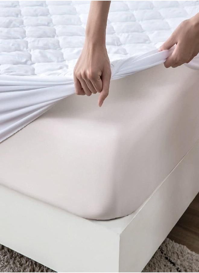 Cosy House Collection Luxury Zippered Mattress Encasement - Master Bedroom Essentials - 100% Waterproof Blend of Rayon Derived from Bamboo Fabric - Ultimate Noiseless Comfort & Cooling (King)