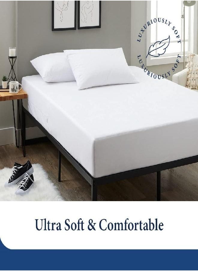 Cosy House Collection Luxury Zippered Mattress Encasement - Master Bedroom Essentials - 100% Waterproof Blend of Rayon Derived from Bamboo Fabric - Ultimate Noiseless Comfort & Cooling (Cal King)