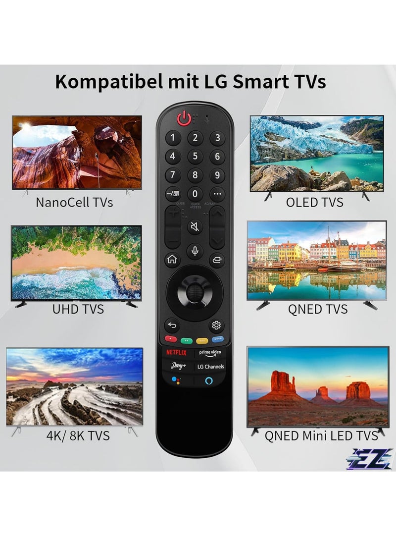 Universal Remote Control Compatible with LG Magic TV (011) with battery