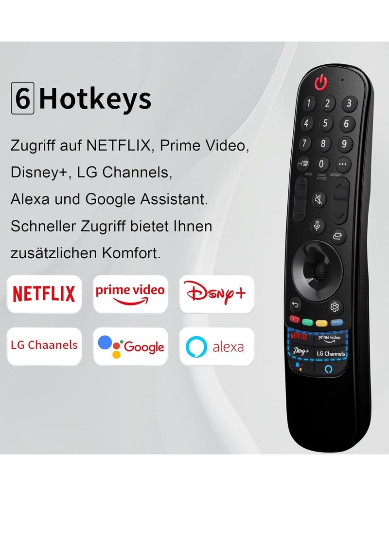 Universal Remote Control Compatible with LG Magic TV (011) with battery
