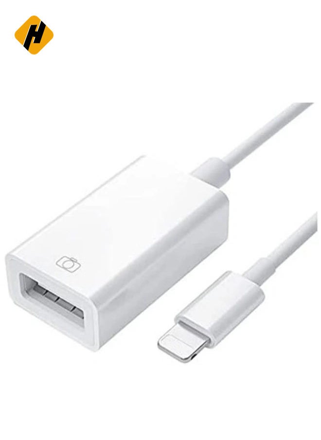 - Premium Quality Lightning OTG/USB 3.0 Super Fast Data Transmission (White)