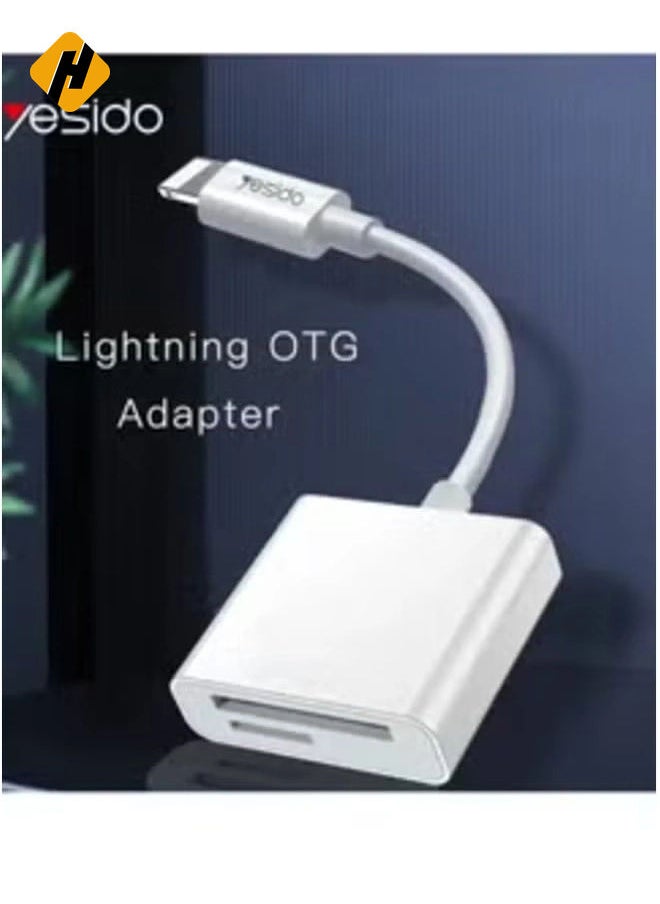 Lightning to SD/TF Card Reader GS11 – OTG Adapter Compatible with iPhone and iPad