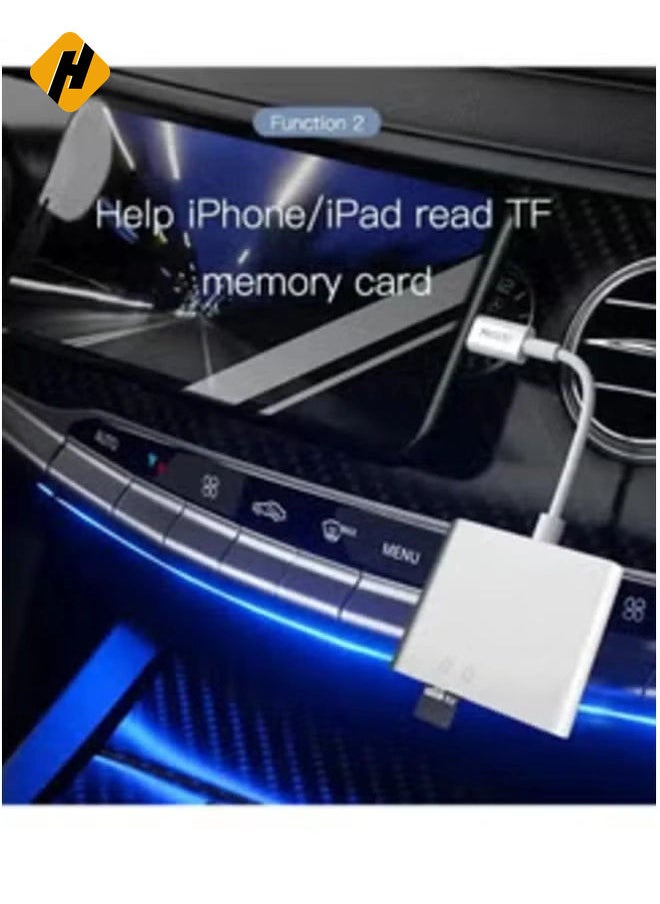 Lightning to SD/TF Card Reader GS11 – OTG Adapter Compatible with iPhone and iPad