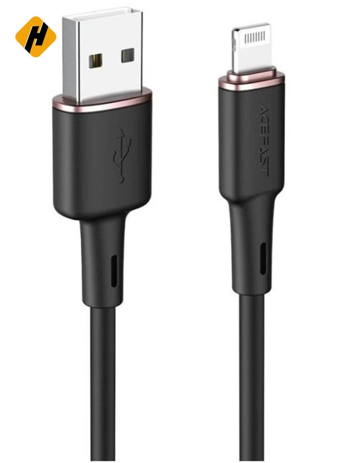 C2-02 USB-A to Lightning Silicone Charging and Data Cable - 1.2M