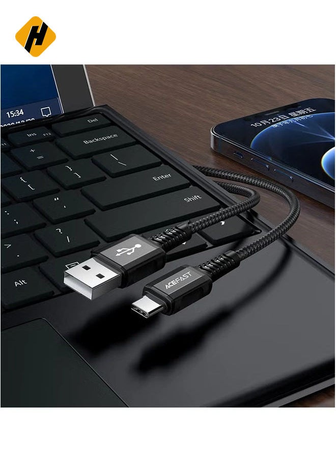 C1-02 USB-A to Lightning Charging and Data Cable - Fast Charge, 1.2M