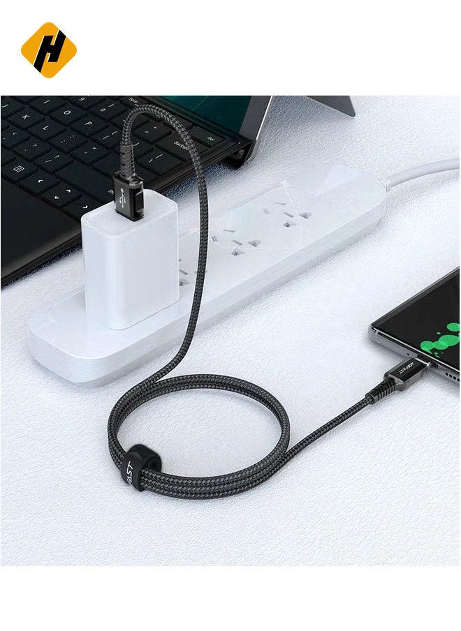 C1-02 USB-A to Lightning Charging and Data Cable - Fast Charge, 1.2M