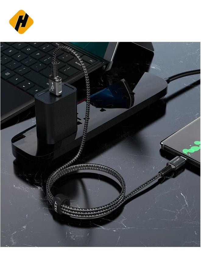 C1-02 USB-A to Lightning Charging and Data Cable - Fast Charge, 1.2M