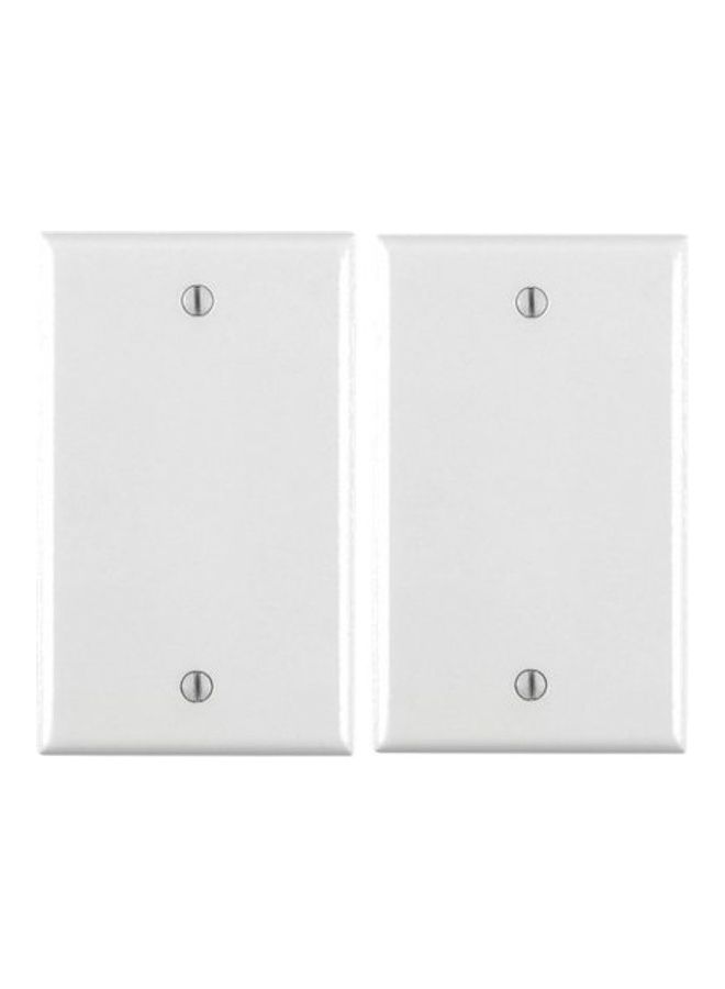 2-Pack Wall Plate Off White 5x3x0.5inch