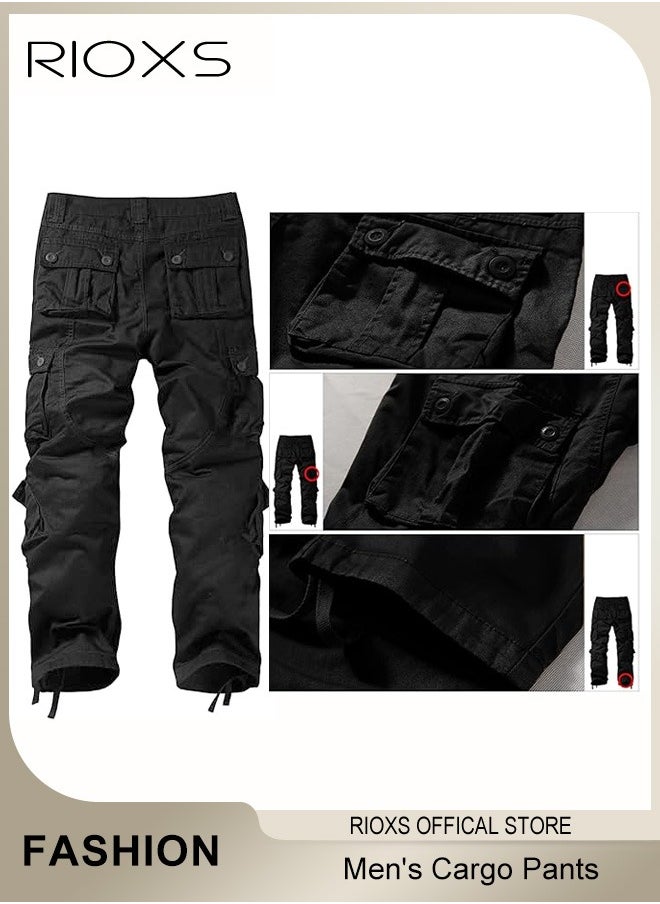 Men's Cargo Pants,Breathable Sports Sweatpants,Mens Work Pants,Casual Athletic Jogger Trousers For Men,Comfy Elastic Waist Men Pants With Pockets,Classic Baggy Pant For Leisure Or Outdoor Activities