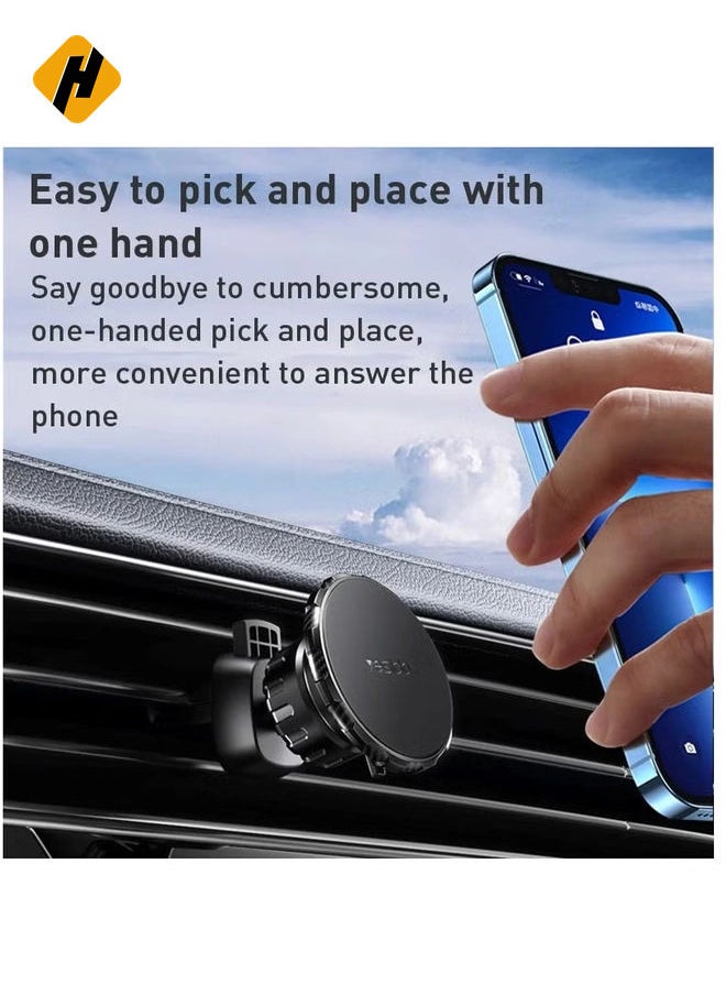 Yesido C160 Suction Cup Type Telescopic Rod Magnetic Car Phone Holder (Black)