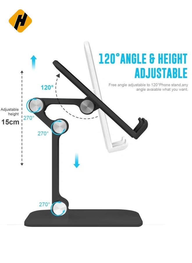 Foldable Portables Cell Phone Stand (Black)