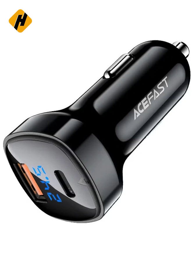 Fast Charge Car Charger B4 - 66W (1x USB-C + 1x USB-A)