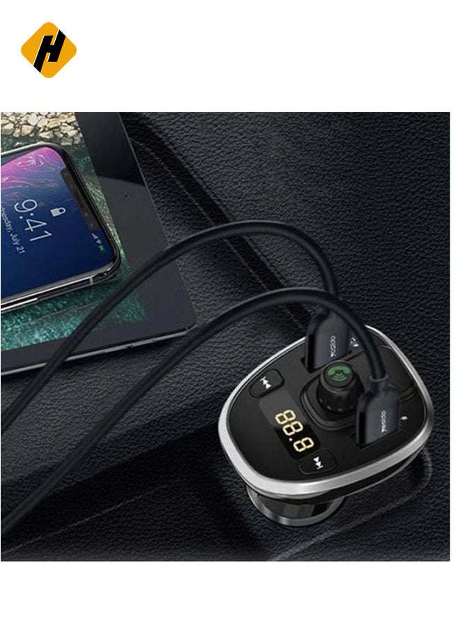 Premium Car Charger With FM Transmitter and Digital Display For Yesido Y39