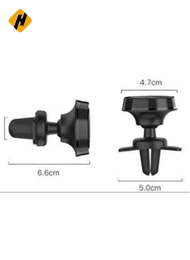 Mobile Magnetic Car Holder Black 360 Degree Magnetic Mount Air Vent Cradle Compatible with iPhone 12 mini/12/12 pro, Samsung Galaxy S21/20 or Note Ultra Huawei and more