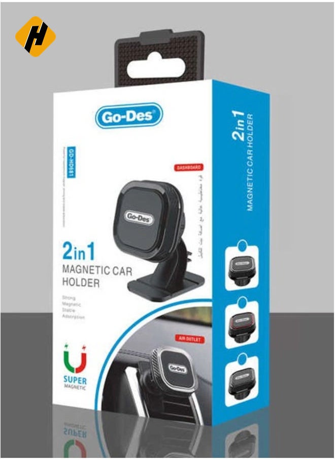 Go Des 2 in 1 Magnetic Car Holder