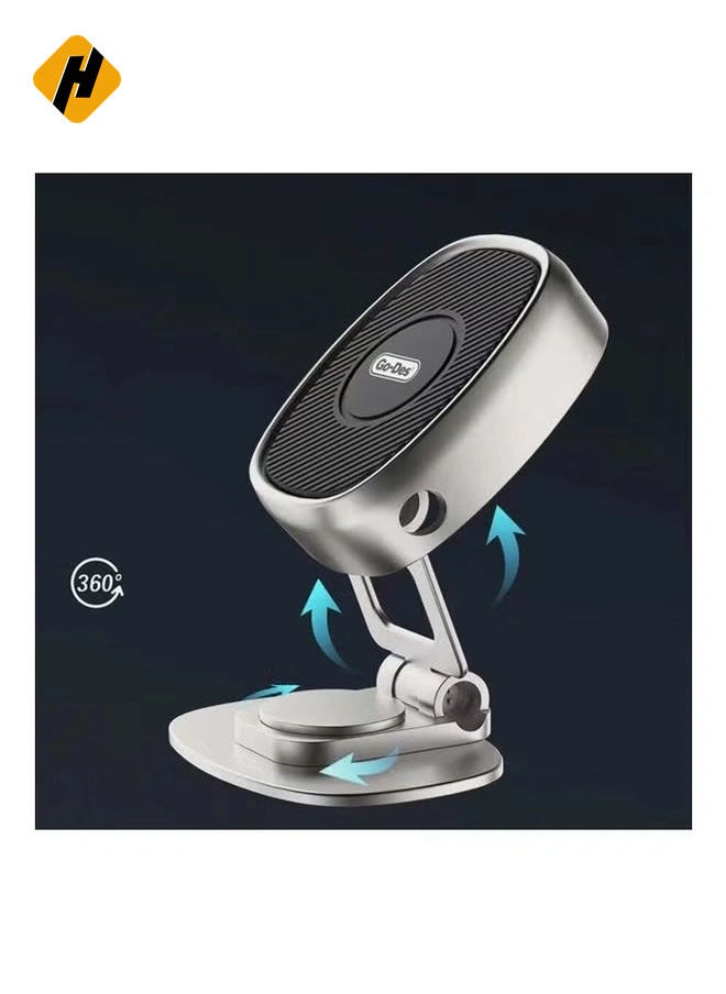 GD-HD788 Folding Magnetic Phone Holder – Strong Magnetic Grip, 360-Degree Rotation, and Cable Line Storage