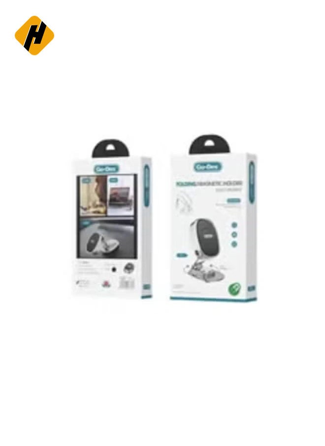 GD-HD788 Folding Magnetic Phone Holder – Strong Magnetic Grip, 360-Degree Rotation, and Cable Line Storage
