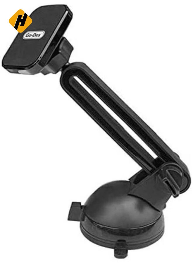 GD-HD637 Adjustable Neck Magnetic Car Phone Holder – Black, Flexible Mount with Strong Magnetic Grip