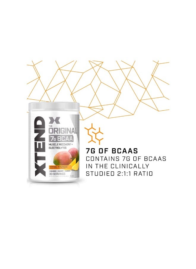 Xtend The Original 7G BCAA Muscle Recovery + Electrolytes, Mango Madness Flavor - 30 Servings